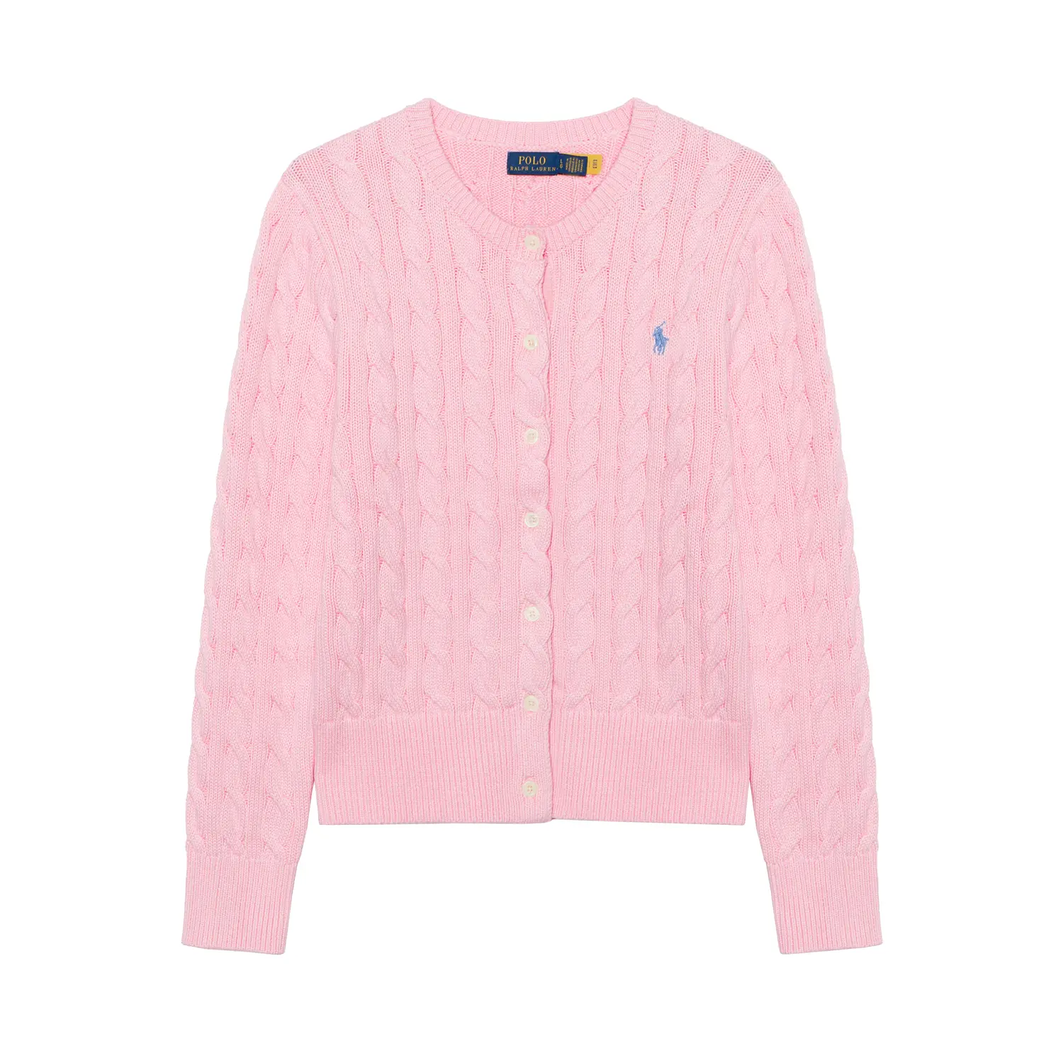

Кардиган с косой вязкой Polo Ralph Lauren, розовый