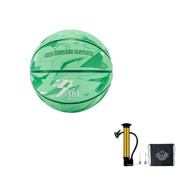 

Баскетбольный мяч Foam Rubber, размер 75, тренировочный, унисекс, версия для материкового Китая 361°, светло-зеленый/зеленый