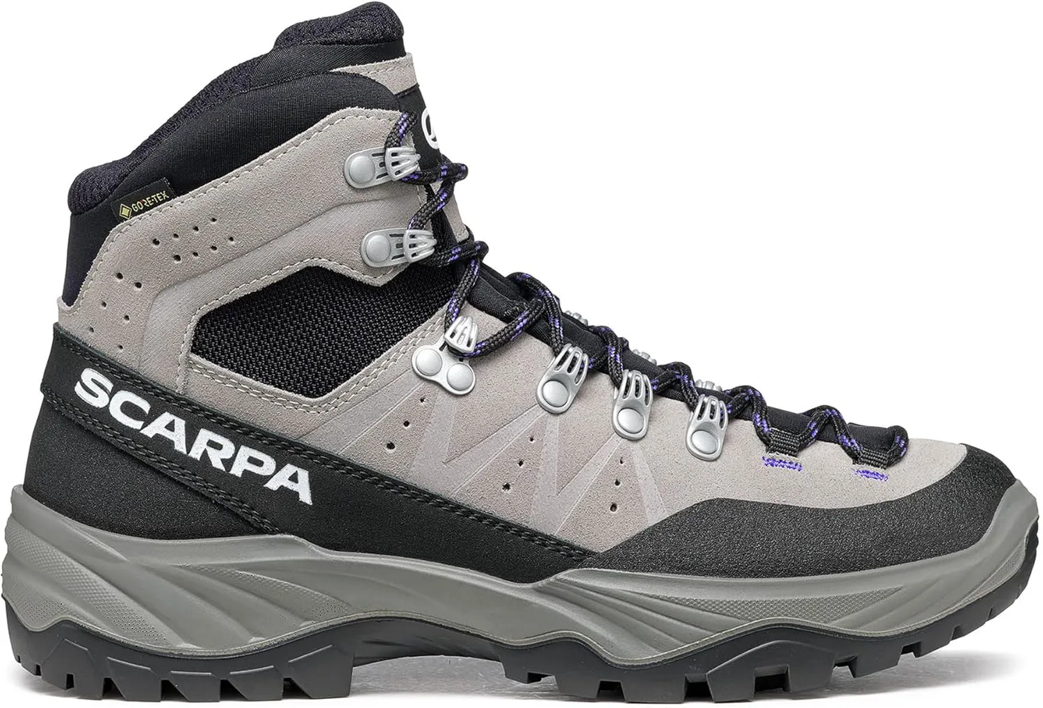 Мужские походные и туристические ботинки SCARPA Vento GTX с водонепроницаемой мембраной Gore-Tex, светло-серый/индиго — фото 2