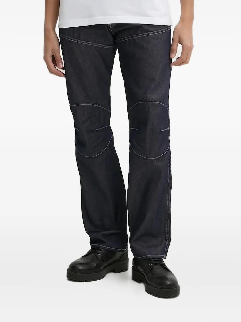 

Джинсы с контрастной строчкой и вставками G-Star RAW, синий