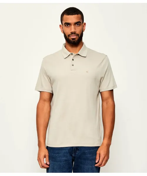 

Футболка поло Classic fit Calvin Klein, бежевый
