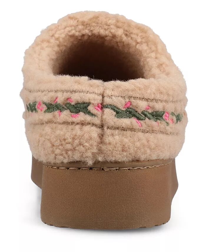 Женские кроссовки Pallmer Round Toe Sippers Journee Collection, коричневый/бежевый — фото 3