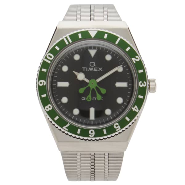 

Timex X seconde/seconde/ steel q sequel top ring watch, Kermit