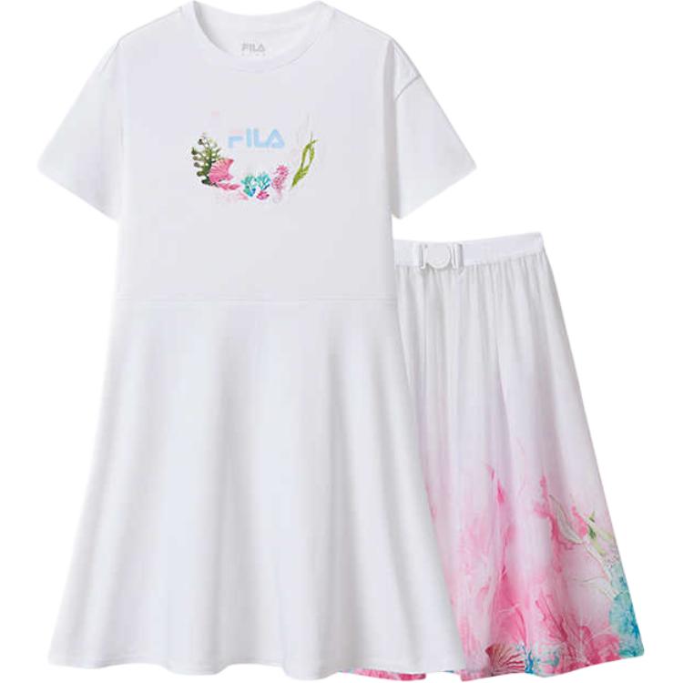 

FILA KIDS Комплект с юбкой для подростков стандарт white