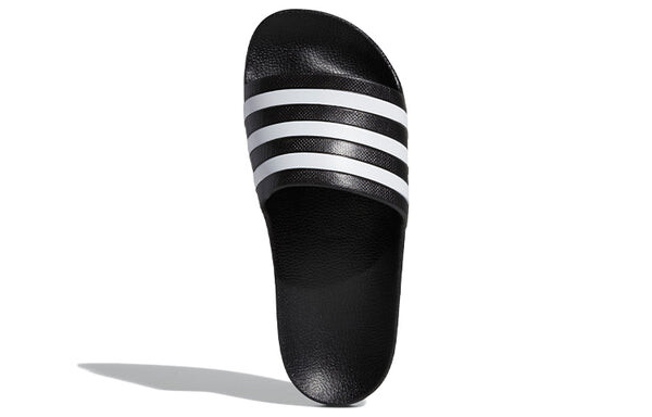 Тапочки adilette aqua slides 'black white' Adidas, черный — фото 4