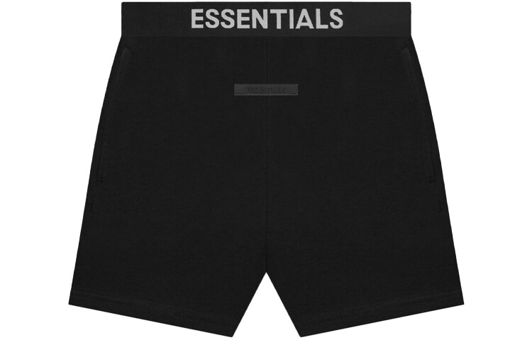 

FW21 Повседневные шорты мужские черные Fear Of God Essentials, черный