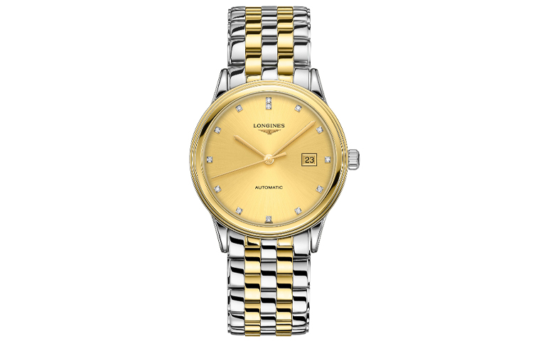 

LONGINES Часы Men's Military Flag Collection Watch, Gold Dial