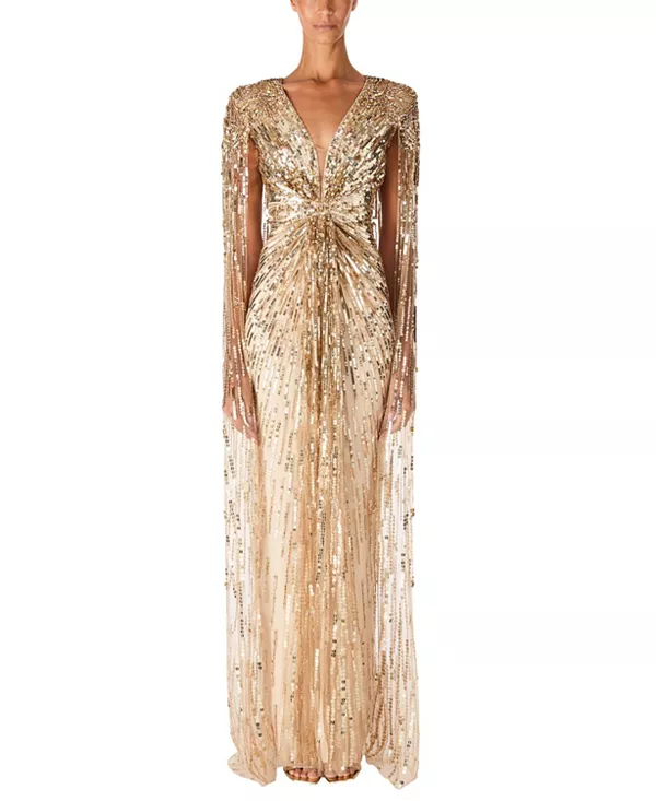 

Платье с пайетками Jenny Packham Gold rush, золотой
