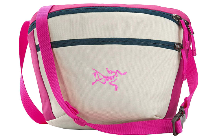 

Arcteryx Сумка-слинг Mantis 2, сумка через плечо, сумка-слинг, поясная сумка, походная сумка из нейлоновой ткани, серо-розово-красного цвета, унисекс