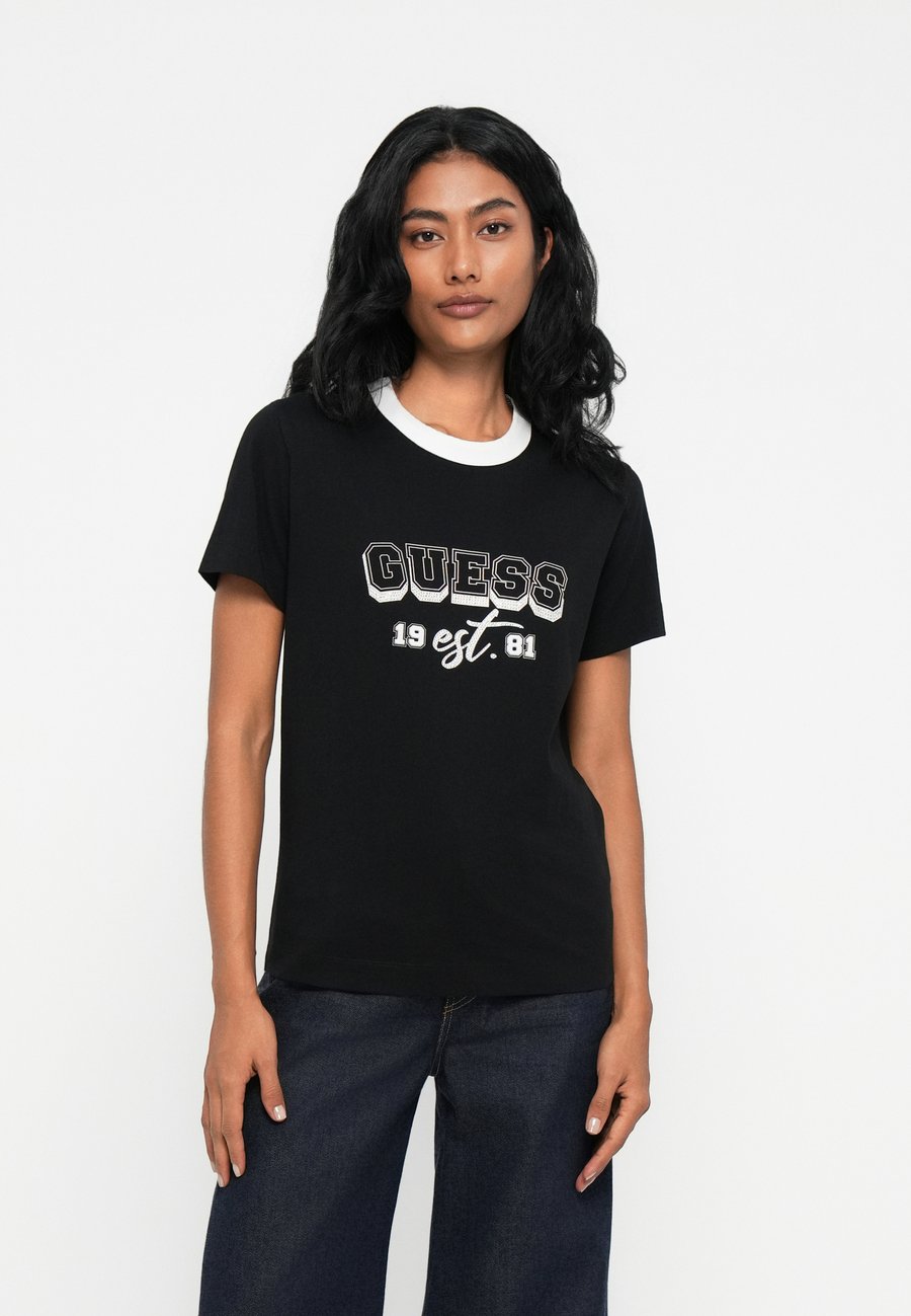 

Футболка Guess COLLEGE TEE, Jet Black/Black