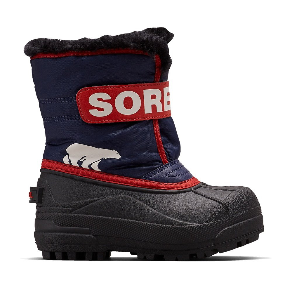 Зимние ботинки Sorel Snow Commander (для маленьких детей), Nocturnal/Sail Red — фото 2
