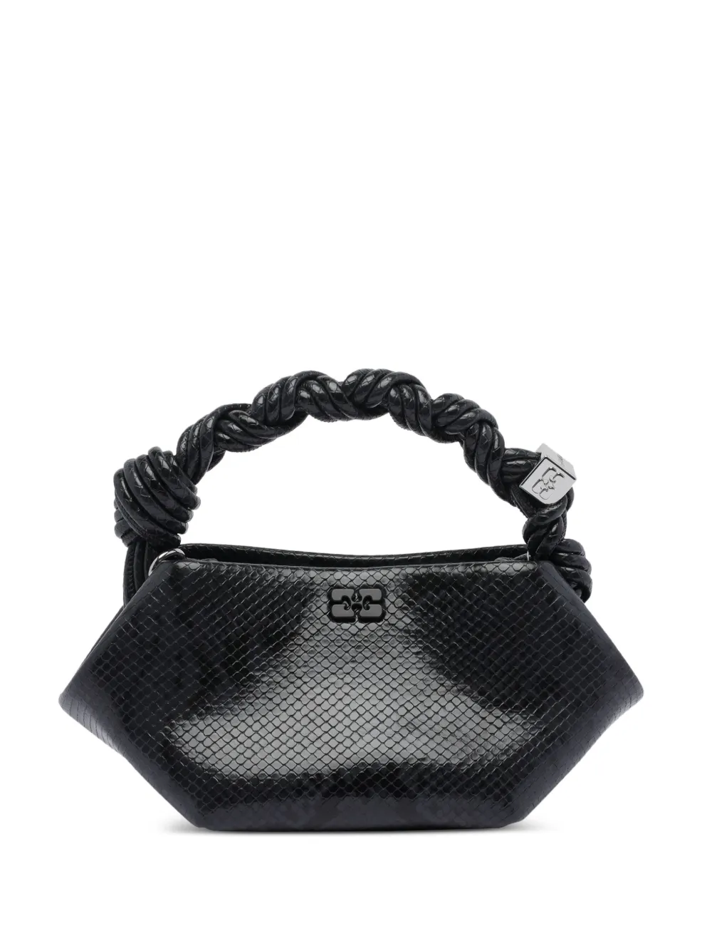 

Маленькая сумка через плечо с закрученными ручками GANNI, черный