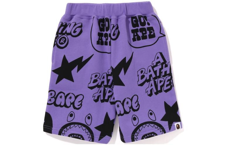 Дети Шорты A Bathing Ape, фиолетовый — фото 3