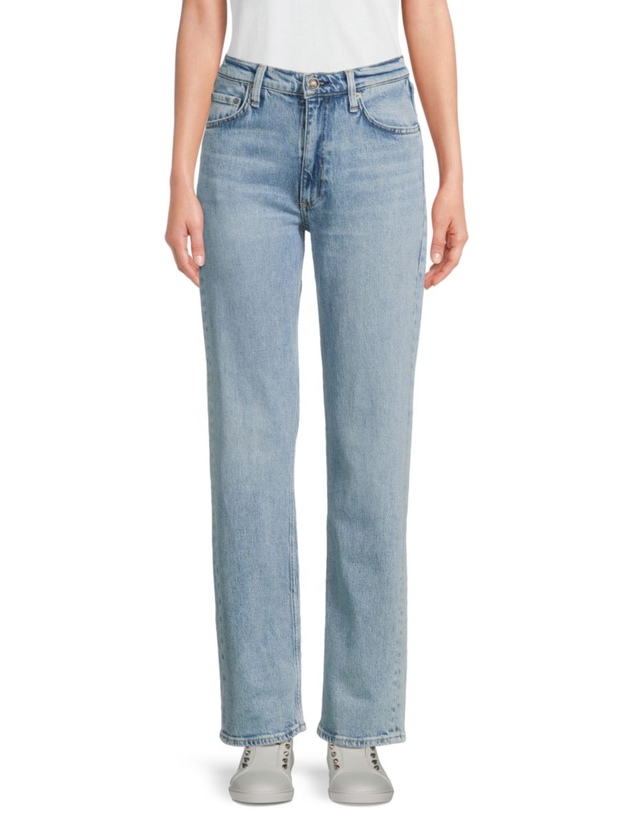 

Прямые джинсы Harlow со средней посадкой rag & bone, цвет Bloomfield