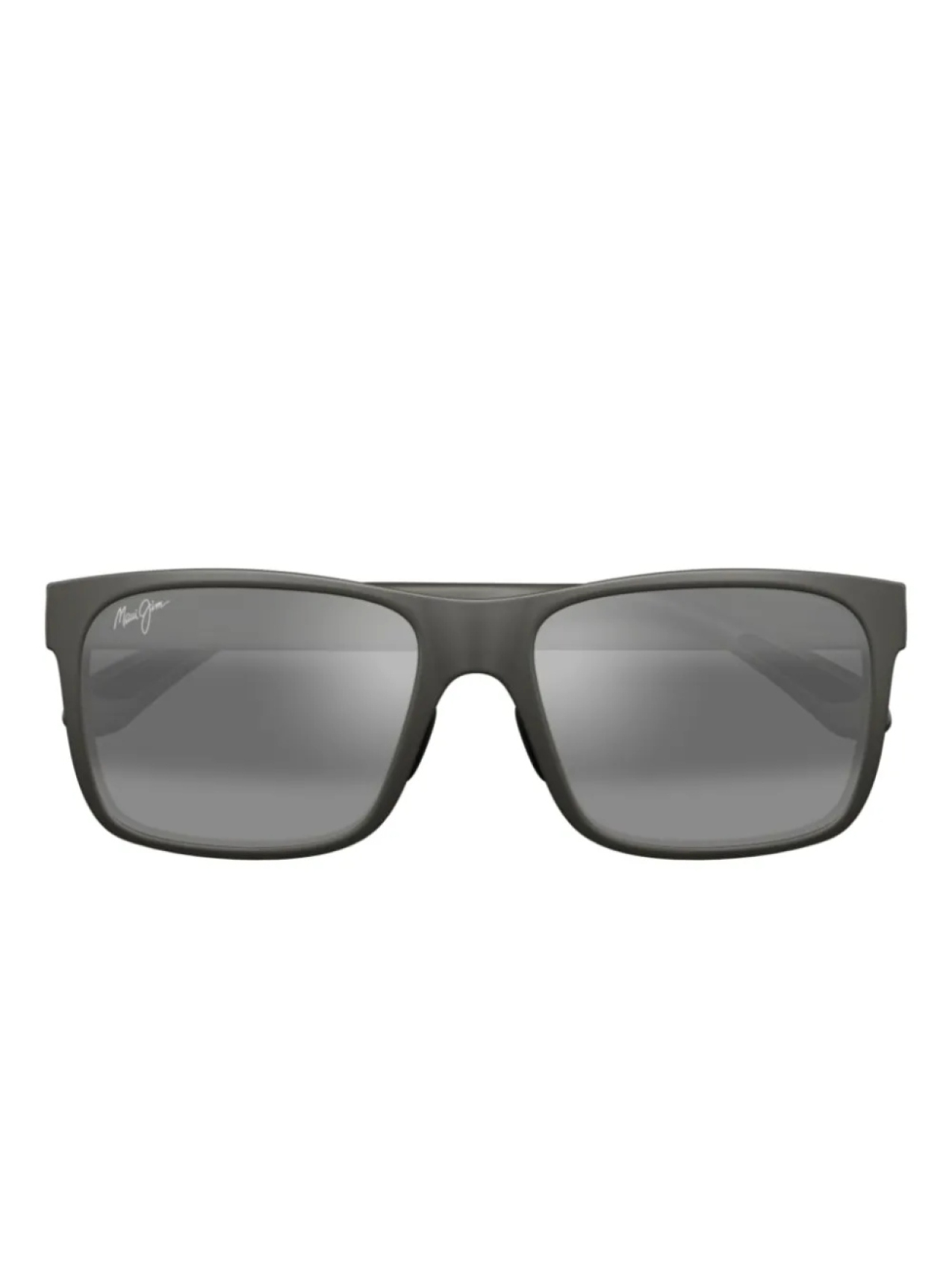 

Солнцезащитные очки Maui Jim в матово-серой прямоугольной оправе, серый
