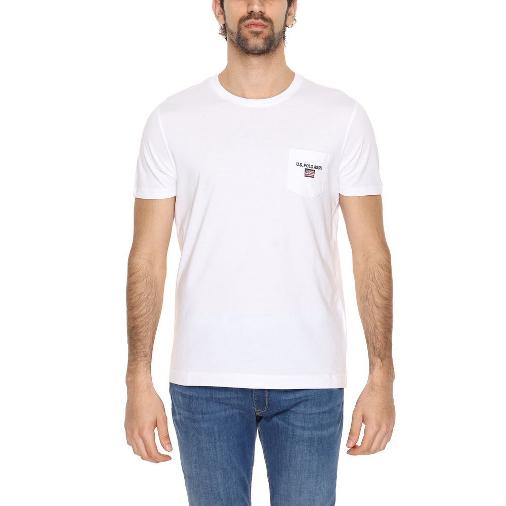 

Белая хлопковая футболка U.S. Polo Assn.