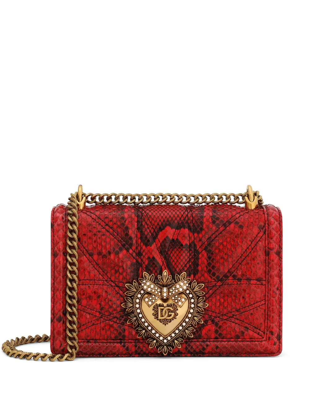 

Сумка через плечо Devotion среднего размера DOLCE & GABBANA, красный