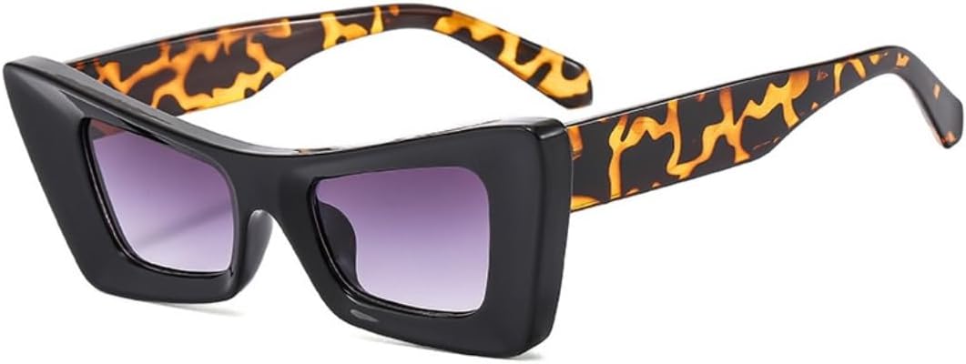 

Солнцезащитные очки для мужчин и женщин - защита UV400 - оправа "кошачий глаз" с градиентными линзами, компактная форма, для занятий спортом на открытом воздухе и вождения DSVIGF, Black Leopard