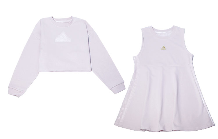 

Юбка с топом для подростков Adidas, светло-фиолетовый