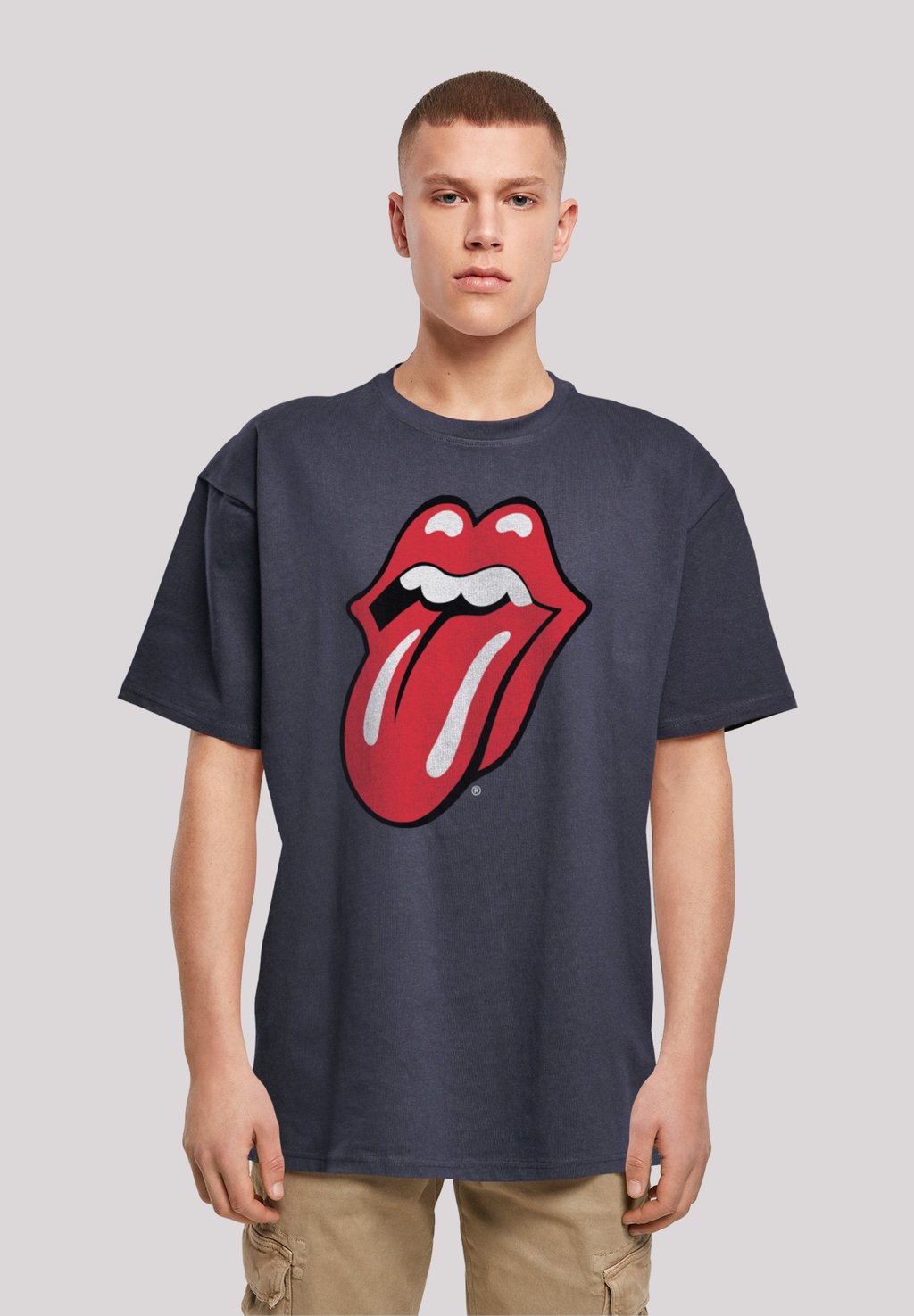 

Футболка с принтом THE ROLLING STONES ROCKBAND CLASSIC TONGUE F4NT4STIC, синий