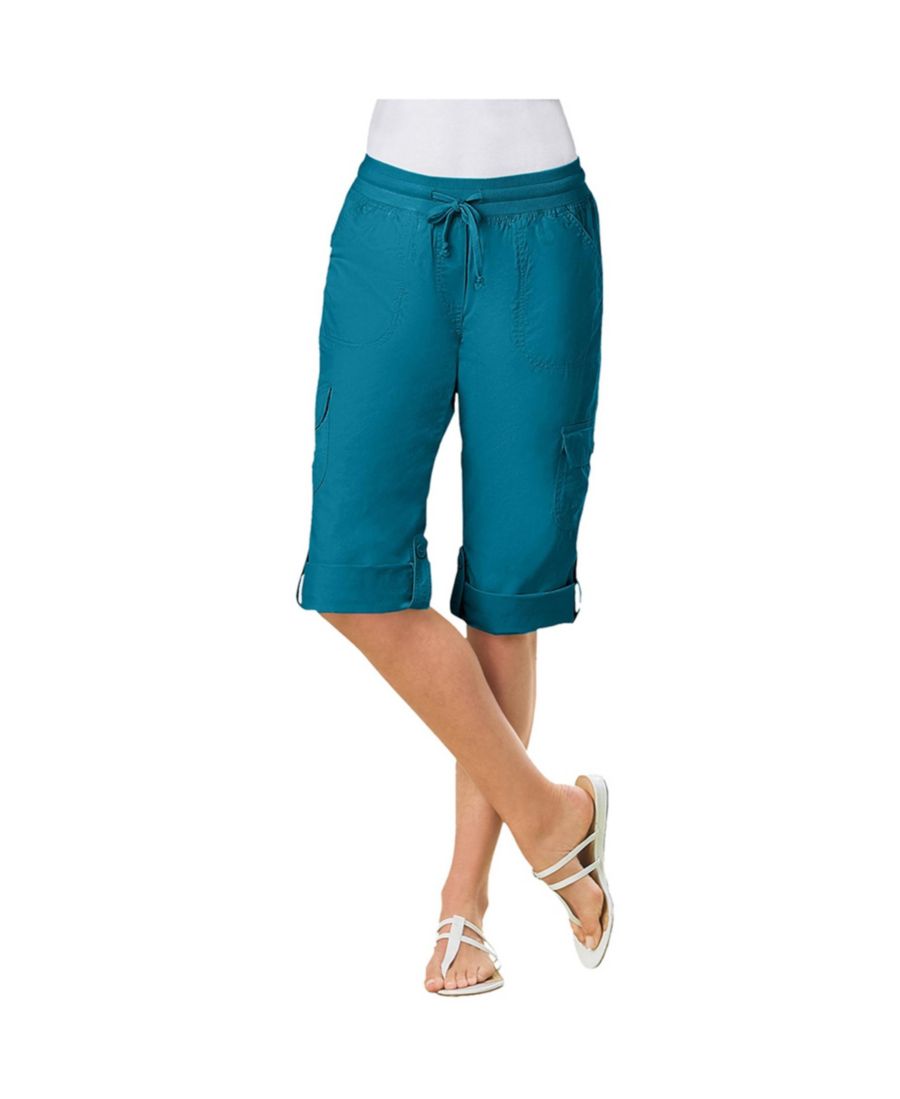 

Женские брюки-капри/бермуды Within Convertible Length Cargo Woman Within, Deep teal
