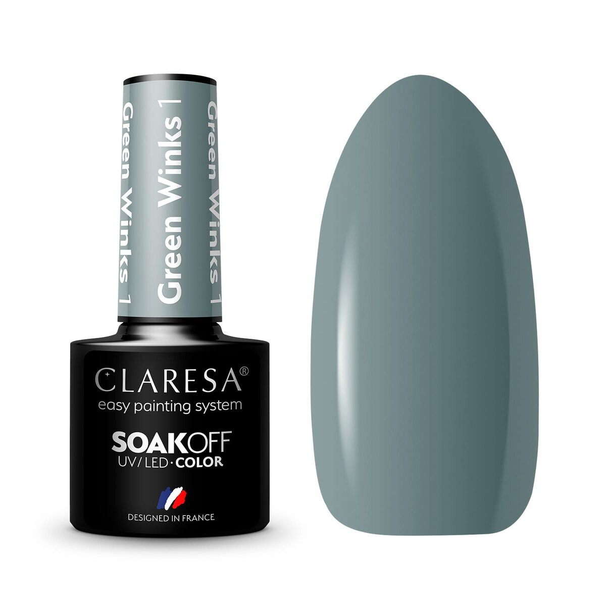 

Лак гибридный Claresa Green Winks 1 5г