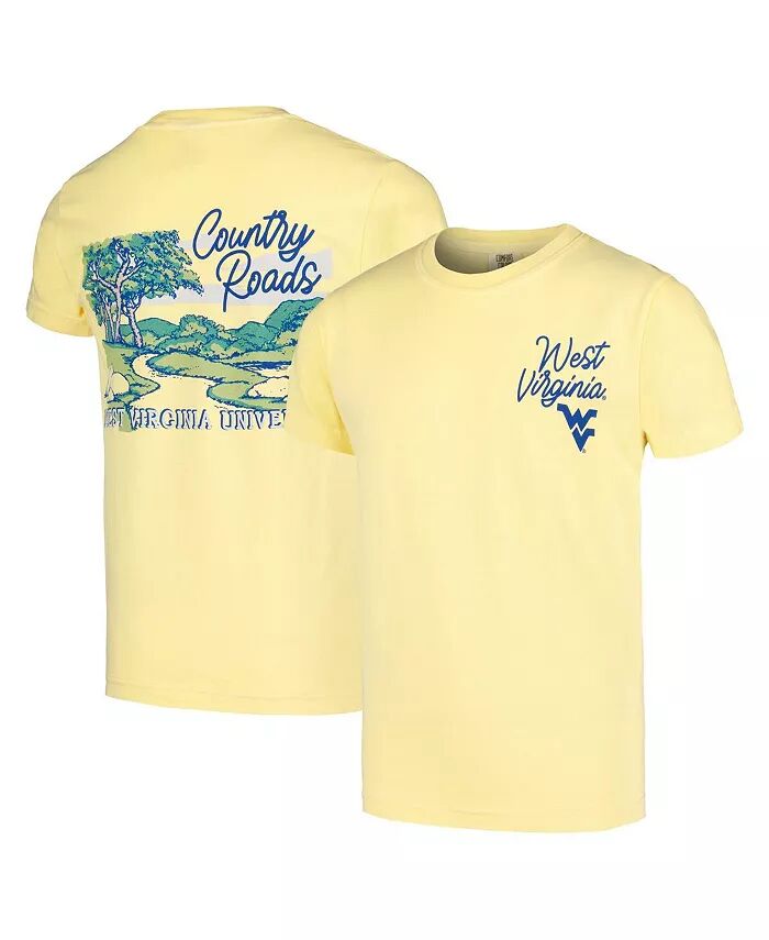 

Футболка Big Boys and Girls Gold West Virginia Mountaineers Hyperlocal Comfort Colors Image One