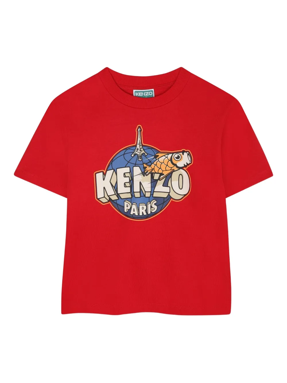 

Футболка с логотипом Kenzo Kids, красный