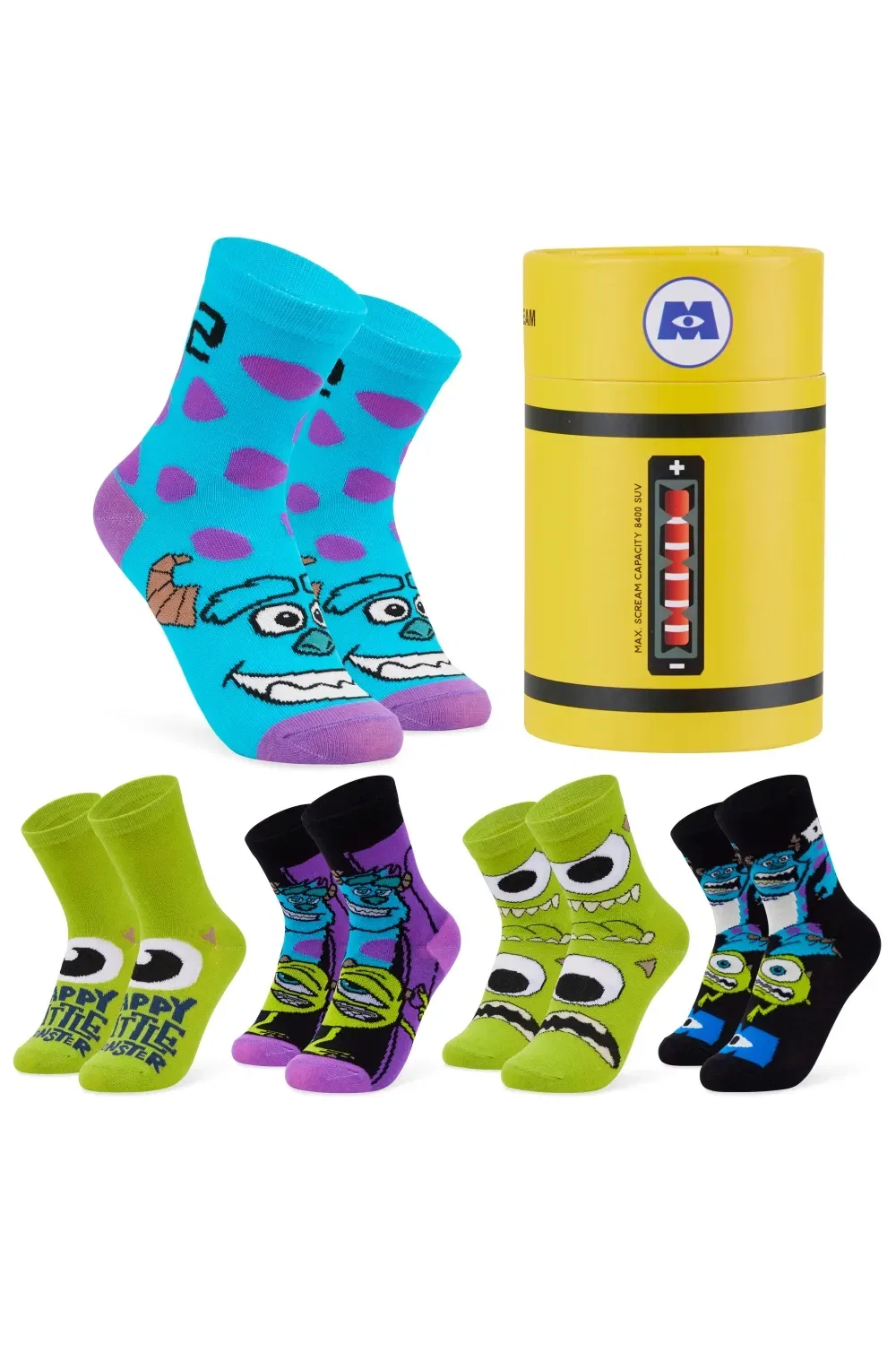 Носки Monsters Inc Sullivan 5 пар Disney, мультиколор