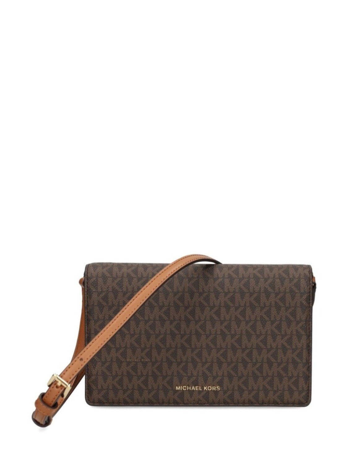 

Сумка через плечо с монограммой и логотипом Michael Michael Kors, коричневый