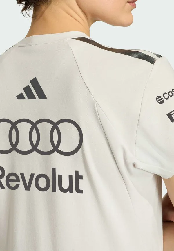 Спортивная футболка с коротким рукавом audi revolut f1 team engineers marketing Adidas Performance, Chalk Pearl/Iron Metallic — фото 4