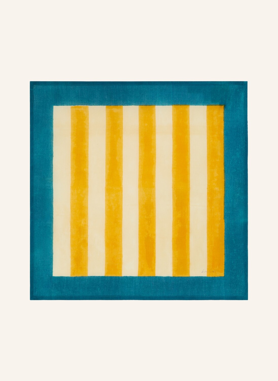 

Тканевая салфетка Lisa Corti STRIPES, 50x50 см, цвет gelb/creme/petrol