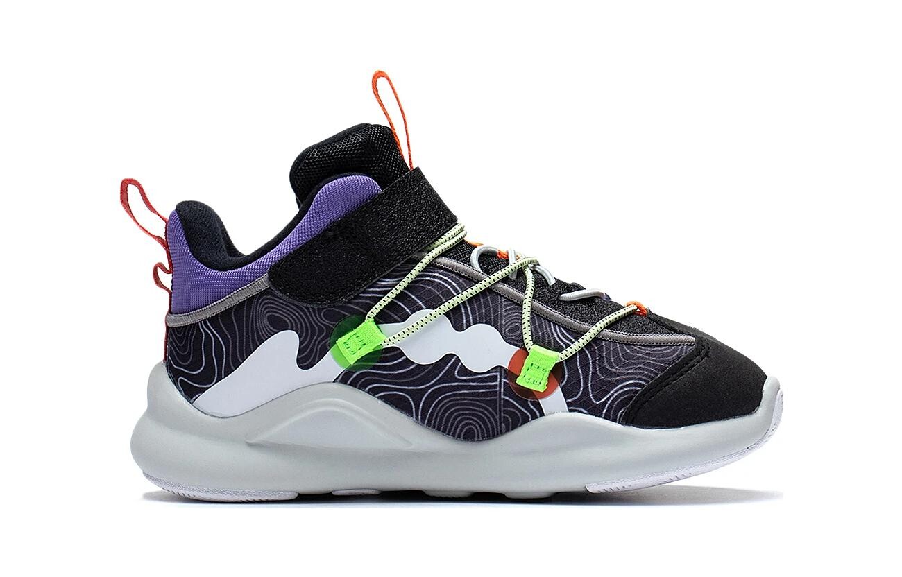 Кроссовки LINING YOUNG Sports Life Collection Kids Lifestyle Shoes Kids Low-top Black/Purple — фото 2