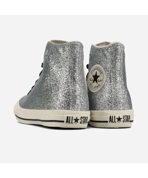 Унисекс кеды из глиттера Converse ALL STAR GT HI серебряные — фото 3