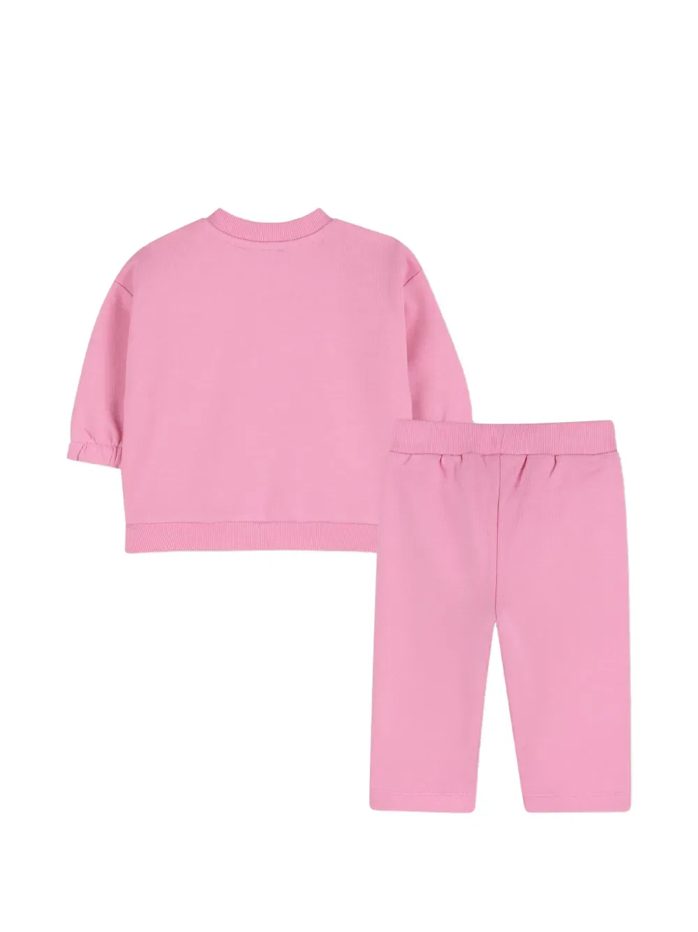 Спортивный костюм с цветочным принтом Kenzo Kids, розовый — фото 2