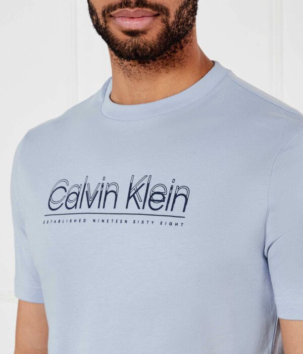 Футболки Regular fit Calvin Klein, синий — фото 4