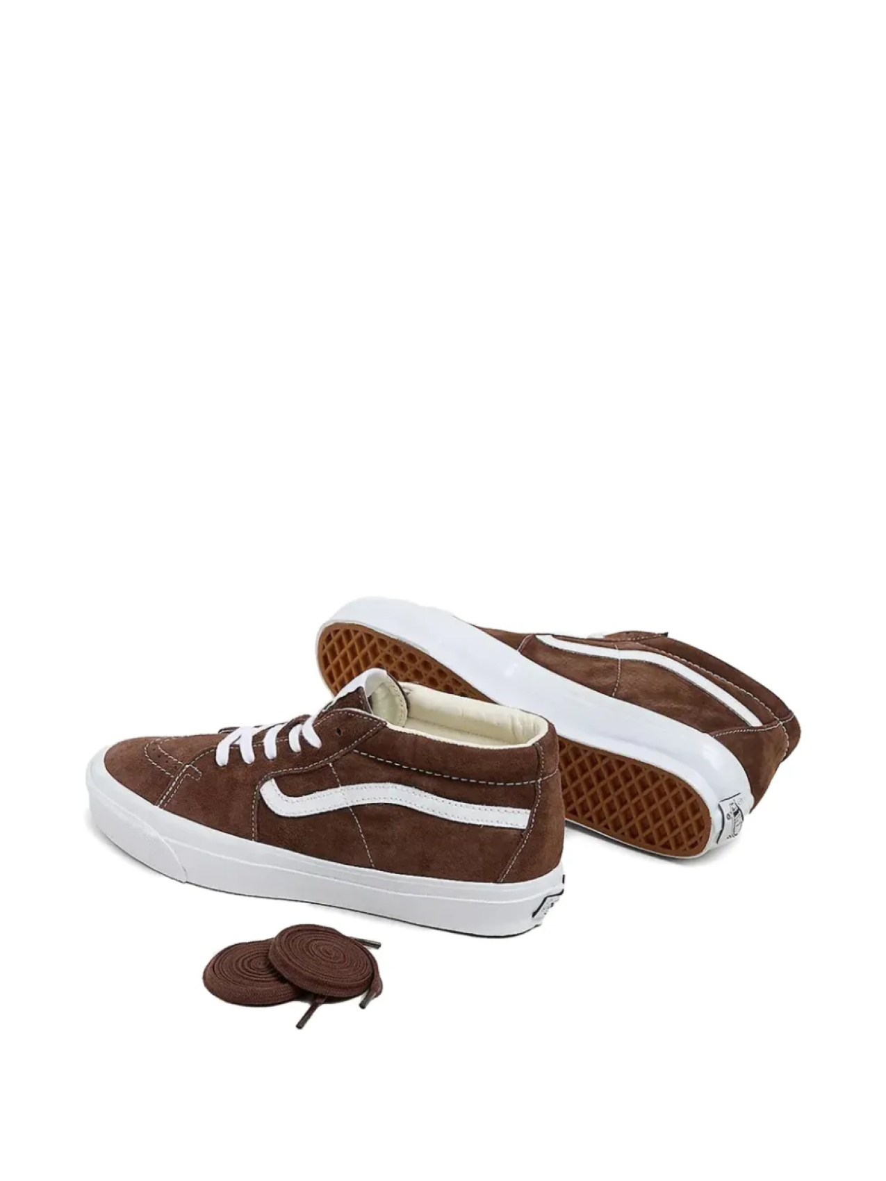 Кроссовки Vans Sk8-mid 83, коричневый — фото 4