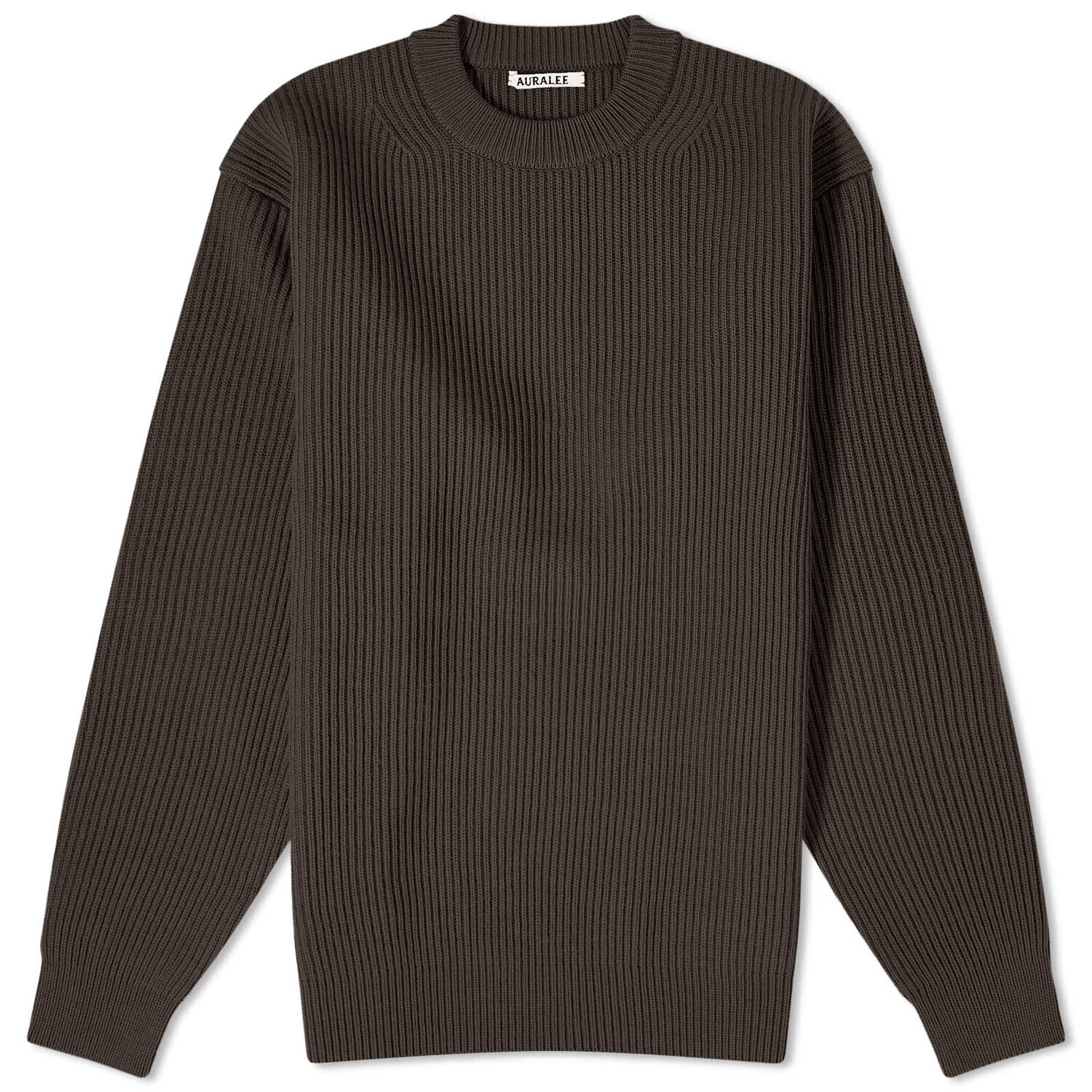 

Кардиган Auralee French Merino Rib, цвет Dark Brown