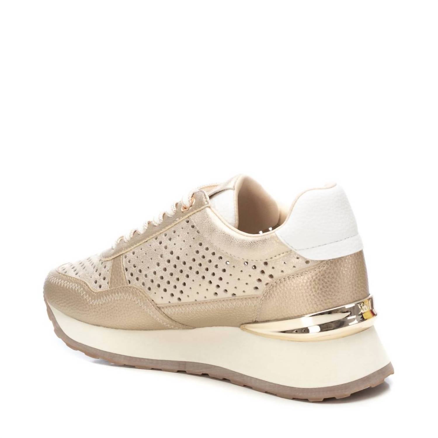 Женские золотые кроссовки Trainer Xti, золотой — фото 3