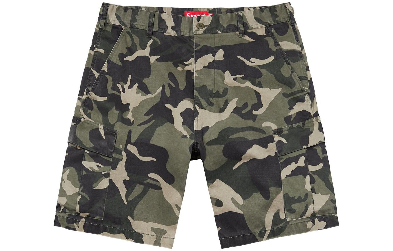

Шорты Supreme, красно-камуфляжный
