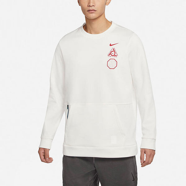 Толстовка Nike CNY Chinese New Year's Edition Therma-fit Casual Breathable Training Round Neck Sports White, белый — фото 3