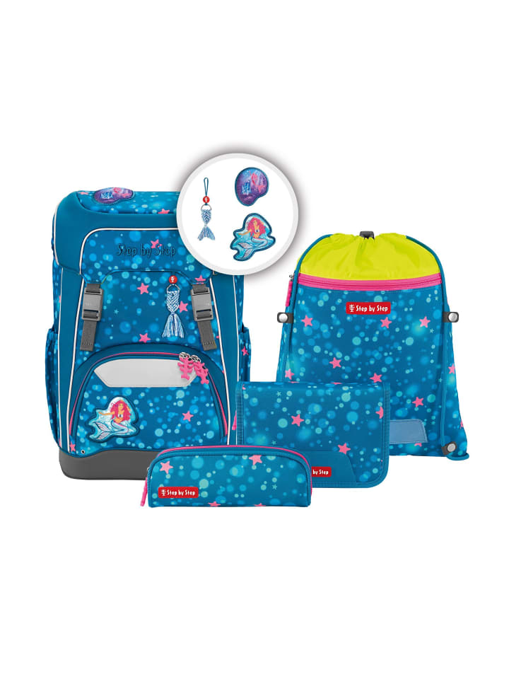 

Step by Step Огромный школьный рюкзак из 5 предметов в стиле русалки Лолы