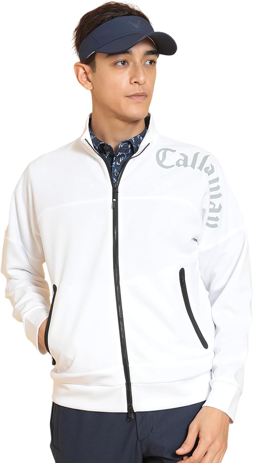 

Мужская толстовка Callaway на молнии (двойная вязка) / для гольфа / C25117100, белый