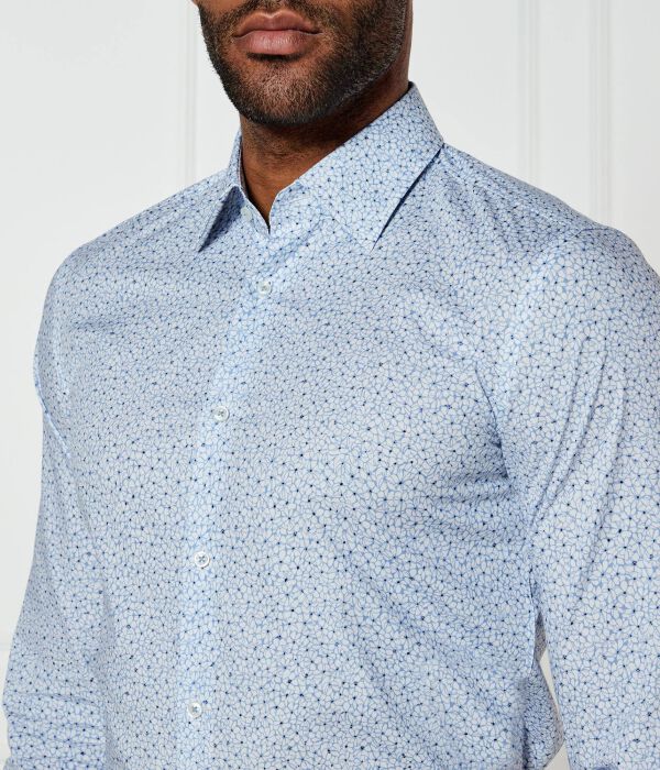 Рубашка Boss Slim Fit, синий — фото 4