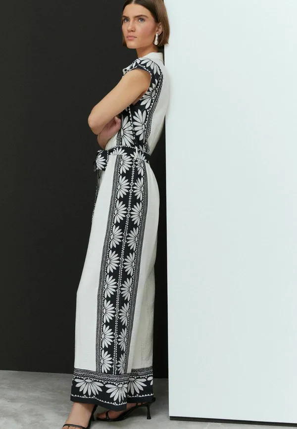Комбинезон миниатюрного размера Next, White Black Placement Floral — фото 4