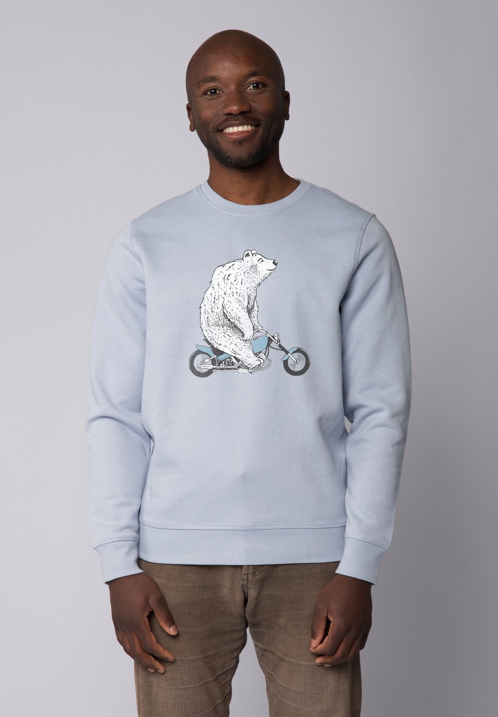 

Толстовка BÄR AUF BIKE watapparel, светло-голубой