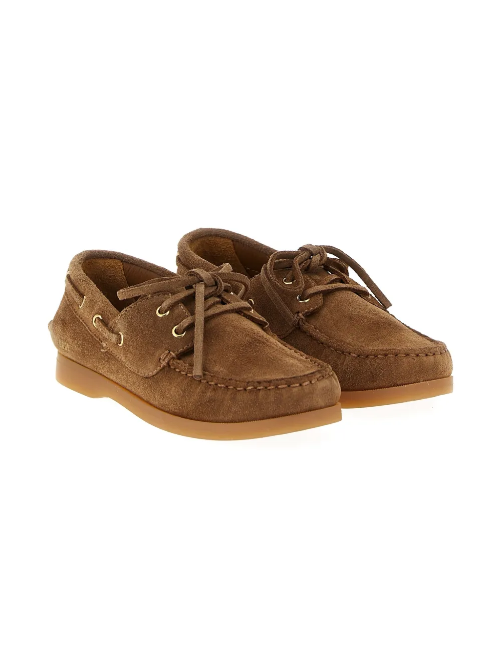 

Замшевые детские туфли Golden Goose Kids, коричневый