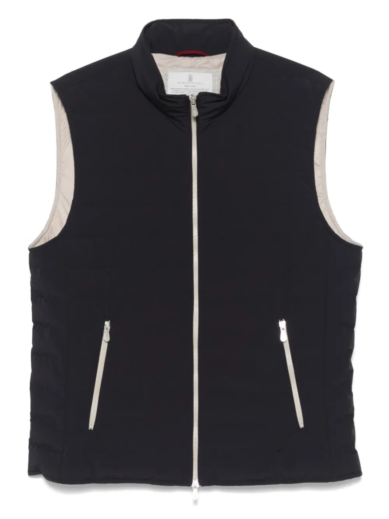 

Стеганый жилет Brunello Cucinelli, синий