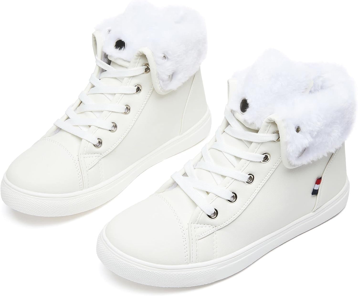 

Ботильоны для дам, шнурованные сапоги, боевые ботинки, зимние сапоги, модные снегоступы для девочек, ботильоны, зимняя обувь Shupua, Weiss/Opulenter Garten