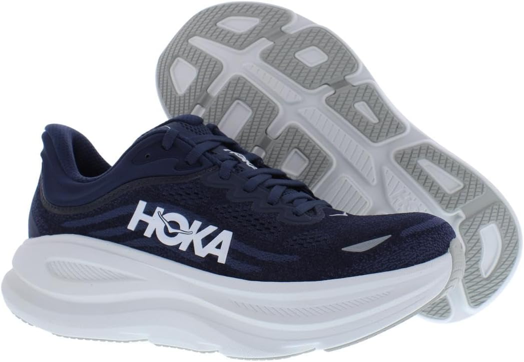 Мужские кроссовки Hoka Bondi 9, белый/синий/темно-синий — фото 4